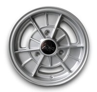 A110 Style Leichtmetallfelgen silber für Renault R4...