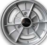 A110 Style Leichtmetallfelgen silber für Renault R4 5x13 ET 24
