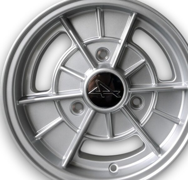 A110 Style Leichtmetallfelgen silber für Renault R5 5x13 ET 24