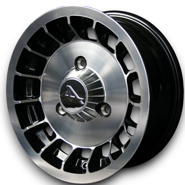 Alpine  Style Leichtmetallfelgen schwarz für Renault R6 5,5x13 ET 25