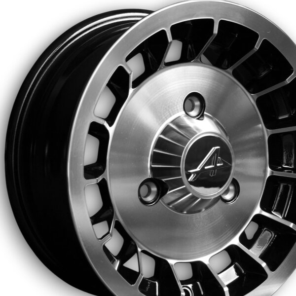 Alpine  Style Leichtmetallfelgen schwarz für Renault R6 5,5x13 ET 25