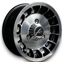 Alpine  Style Leichtmetallfelgen schwarz für Renault R6 5