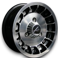 Alpine  Style Leichtmetallfelgen schwarz für Renault R7 5