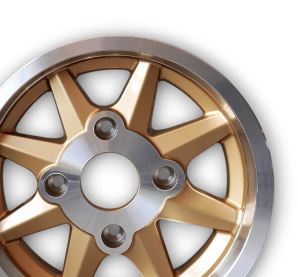 MTX Style Leichtmetallfelgen gold für Skoda 100 5,5x13 ET 23