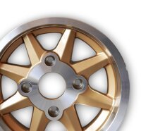 MTX Style Leichtmetallfelgen gold für Skoda 110 5,5x13 ET 23