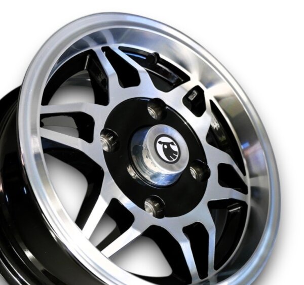 Jupiter Style Leichtmetallfelge schwarz für Skoda 105 5,5x13 ET 23
