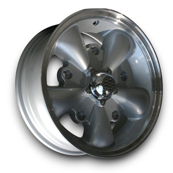 EMPI Style Leichtmetallfelgen silber für VW Karmann Ghia Typ 14 bis 67 5,5x15 ET 10