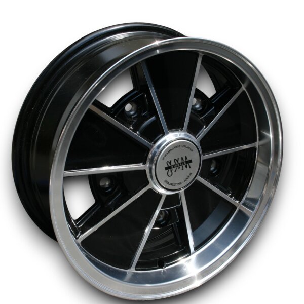 BRM Style Leichtmetallfelgen schwarz für VW Typ 3 61-69 5,5x15 ET 10