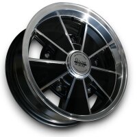 BRM Style Leichtmetallfelge schwarz für VW Käfer bis 1967 5,5x15 ET 10