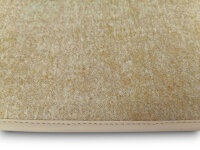 Teppichsatz Gummi Absatz für Mercedes SL R107 Rechtslenker RHD beige (Velours)