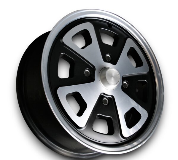 4 Speichen Style schwarz Leichtmetallfelgen für VW 411 5,5x15 ET 35