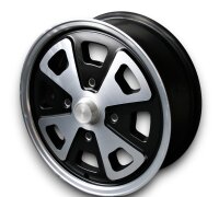 4 Speichen Style schwarz Leichtmetallfelgen für VW...