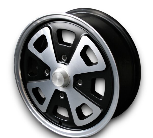 4 Speichen Style schwarz Leichtmetallfelgen für VW 412 5,5x15 ET 35