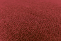Teppichsatz mit Kunstlederabsatzschoner für Mercedes SL R107 Rechtslenker RHD rot (Velours)