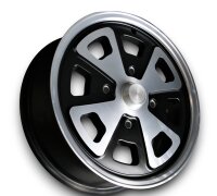 4 Speichen Style schwarz Leichtmetallfelgen für VW Käfer ab 1968 5,5x15 ET 35