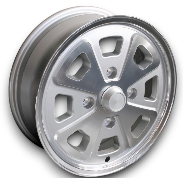 4 Speiche Style silber Leichtmetallfelgen für VW Käfer ab 1968 5,5x15 ET 35