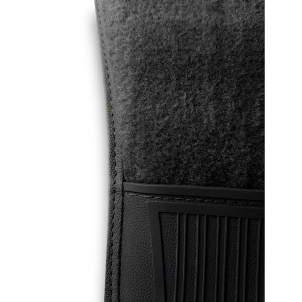 Teppichsatz Gummi Absatz für Mercedes SL R107 Rechtslenker RHD  schwarz
