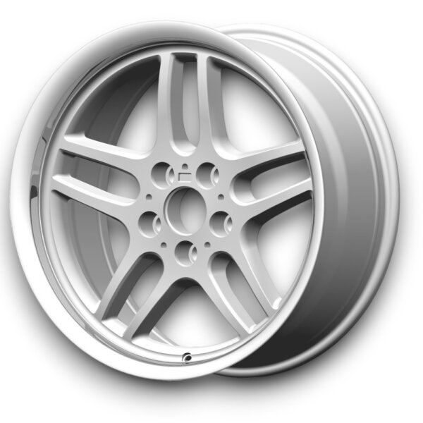 BM34 Style silber Leichtmetallfelge für BMW 6er E34 8x18 ET 20