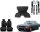 Set Sitzbezüge ab Bj. 85 + Rückbank klappbar + Gurte für Mercedes SL 107 Schwarz