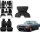 Set Sitzbezüge bis Bj. 84 + Rückbank klappbar + Teppichsatz für Mercedes SL 107 Schwarz