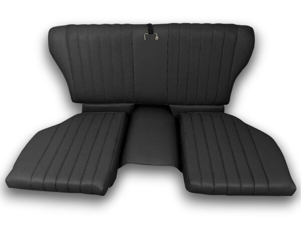 Set Sitzbezüge ab Bj. 85 + Rückbank klappbar + Teppichsatz für Mercedes SL 107 Schwarz