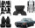 Set Sitzbezüge bis Bj. 84 + Rückbank klappbar + Teppichsatz + Gurte für Mercedes SL 107 Schwarz
