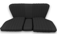 Set Sitzbezüge bis Bj. 84 + Rückbank starr für Mercedes SL 107 Schwarz