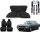Set Sitzbezüge ab Bj. 85 + Rückbank starr + Gurte für Mercedes SL 107 Schwarz