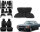 Set Sitzbezüge bis Bj. 84 + Rückbank starr + Teppichsatz für Mercedes SL 107 Schwarz