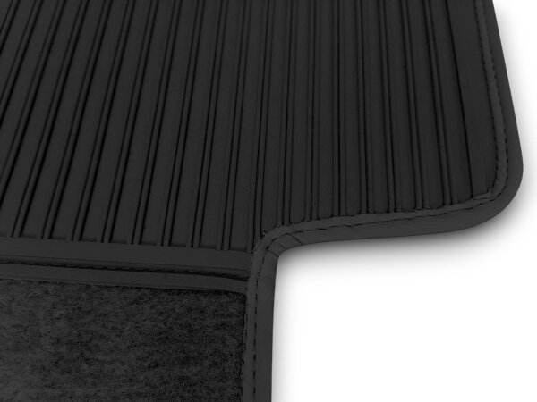 Set Sitzbezüge ab Bj. 85 + Rückbank starr + Teppichsatz für Mercedes SL 107 Schwarz