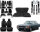 Set Sitzbezüge bis Bj. 84 + Rückbank starr + Teppichsatz + Gurte für Mercedes SL 107 Schwarz