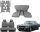 Set Sitzbezüge bis Bj. 84 + Rückbank klappbar + Teppichsatz für Mercedes SL 107 Grau