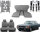 Set Sitzbezüge bis Bj. 84 + Rückbank klappbar + Teppichsatz + Gurte für Mercedes SL 107 Grau