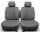 Set Sitzbezüge bis Bj. 84 + Rückbank starr für Mercedes SL 107 Grau