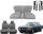 Set Sitzbezüge bis Bj. 84 + Rückbank starr + Gurte für Mercedes SL 107 Grau