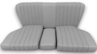 Set Sitzbezüge bis Bj. 84 + Rückbank starr + Teppichsatz für Mercedes SL 107 Grau