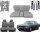 Set Sitzbezüge ab Bj. 85 + Rückbank starr + Teppichsatz + Gurte für Mercedes SL 107 Grau