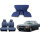 Set Sitzbezüge bis Bj. 84 + Rückbank klappbar für Mercedes SL 107 Blau