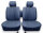 Set Sitzbezüge ab Bj. 85 + Rückbank klappbar für Mercedes SL 107 Blau
