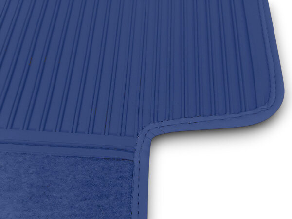 Set Sitzbezüge ab Bj. 85 + Rückbank klappbar + Teppichsatz + Gurte für Mercedes SL 107 Blau