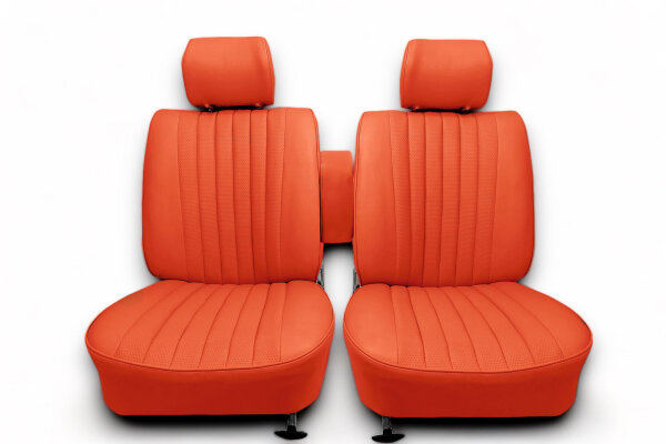 Set Sitzbezüge ab Bj. 85 + Rückbank klappbar + Gurte für Mercedes SL 107 Rot