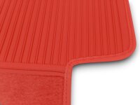 Set Sitzbezüge bis Bj. 84 + Rückbank klappbar + Teppichsatz für Mercedes SL 107 Rot