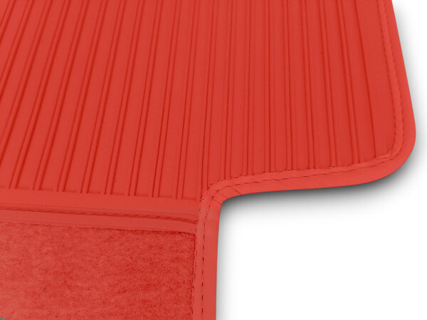 Set Sitzbezüge ab Bj. 85 + Rückbank starr + Teppichsatz für Mercedes SL 107 Rot