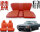Set Sitzbezüge bis Bj. 84 + Rückbank starr + Teppichsatz + Gurte für Mercedes SL 107 Rot