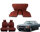 Set Sitzbezüge ab Bj. 85 + Rückbank klappbar für Mercedes SL 107 Dunkelrot