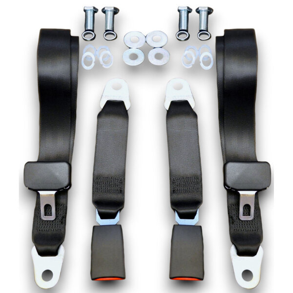 Set Sitzbezüge ab Bj. 85 + Rückbank klappbar + Gurte für Mercedes SL 107 Dunkelrot