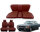 Set Sitzbezüge bis Bj. 84 + Rückbank starr für Mercedes SL 107 Dunkelrot