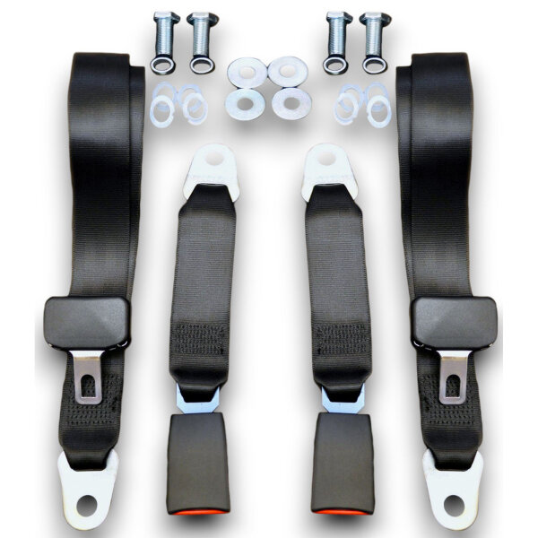 Set Sitzbezüge bis Bj. 84 + Rückbank klappbar + Gurte für Mercedes SL 107 Dunkelgrün