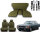 Set Sitzbezüge ab Bj. 85 + Rückbank klappbar + Gurte für Mercedes SL 107 Dunkelgrün