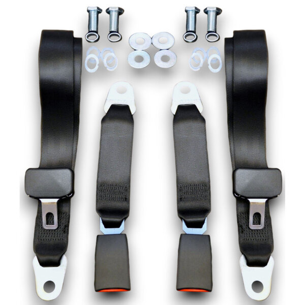 Set Sitzbezüge bis Bj. 84 + Rückbank klappbar + Gurte für Mercedes SL 107 Dattel